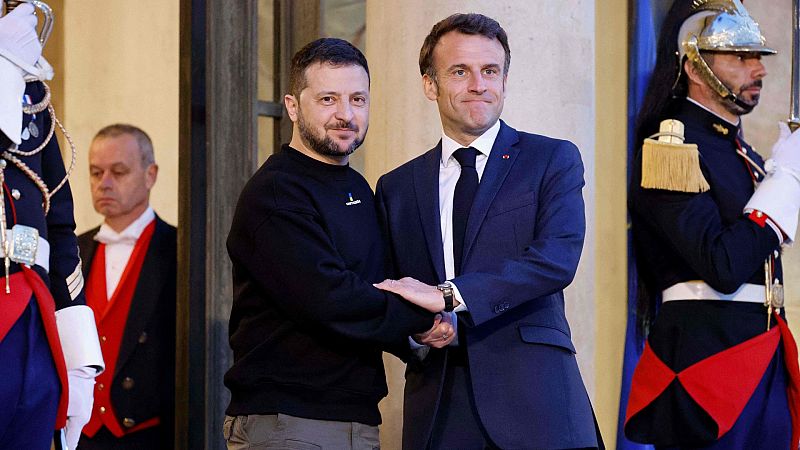 Macron anuncia más ayuda militar para Ucrania en su reunión con Zelenski en Francia