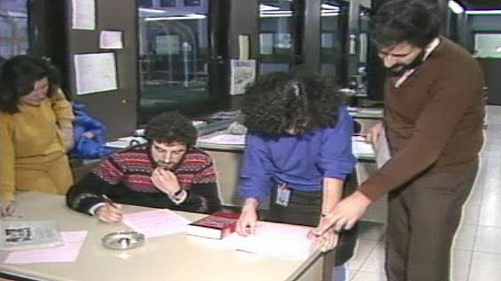 Arxiu TVE Catalunya - Primera redacció d'Informatius de TVE Catalunya a Sant Cugat