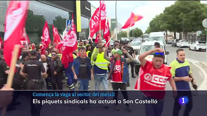Informatiu Balear - Comença la vaga al sector del metall