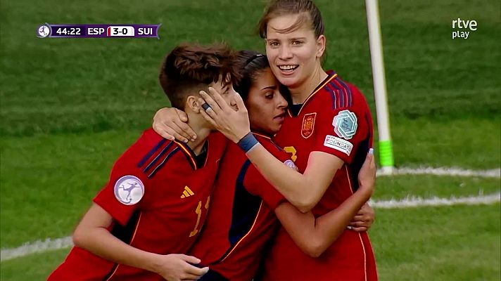 Fútbol - La selección española femenina vence a Suiza y se clasifica para las semifinales del Campeonato de Europa Sub-17