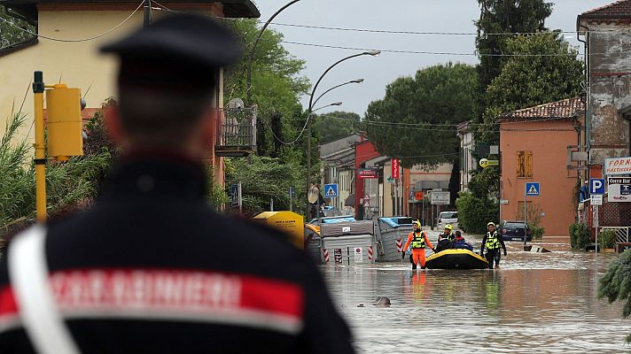 Estudiantes españolas viven las inundaciones de Italia