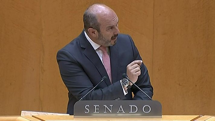 El senador del PP Pedro Rollán afirma que la Ley de vivienda "se levanta sobre las cenizas de Hipercor, con 21 muertos"