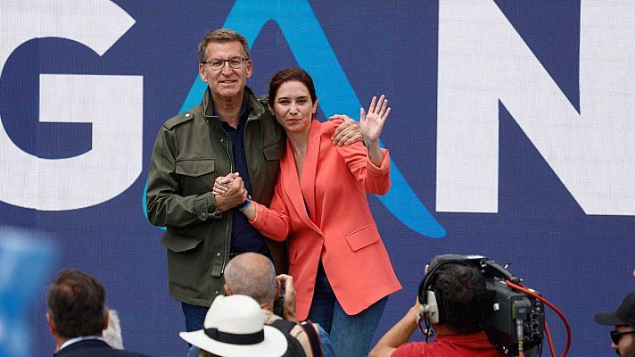 Telediario 1 - Ayuso y el PP discrepan por la ilegalización de Bildu