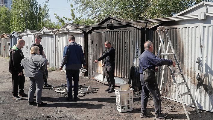 Telediario 1 - El sistema antiaéreo de Ucrania intercepta la mayor parte de los misiles rusos