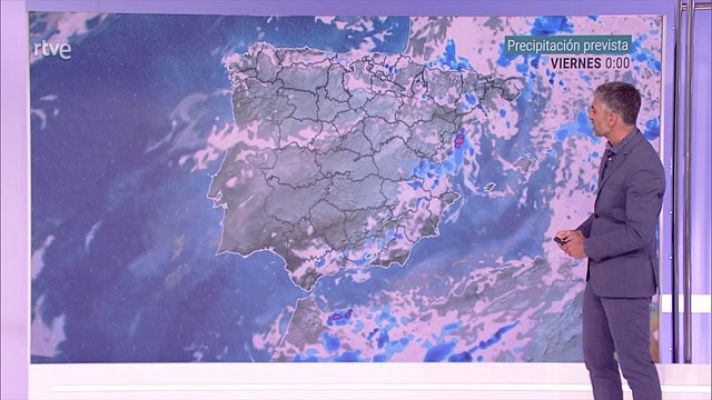 Intervalos de viento fuerte en la costa noroeste de Galicia, valle del Ebro, Ampurdán y Baleares