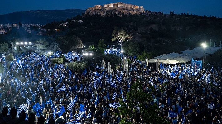Telediario 2 - Grecia celebra elecciones este domingo en un clima de incertidumbre