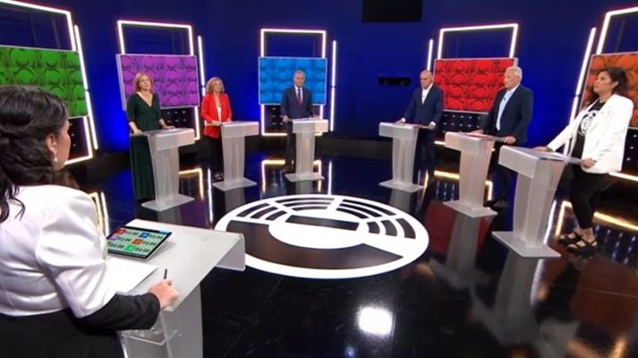 Los candidatos a la Alcaldía de Sevilla cierran el debate de RTVE con su minuto de oro