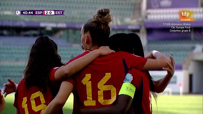 Marisa cierra con hat trick una fase de grupos impecable para España sub 17