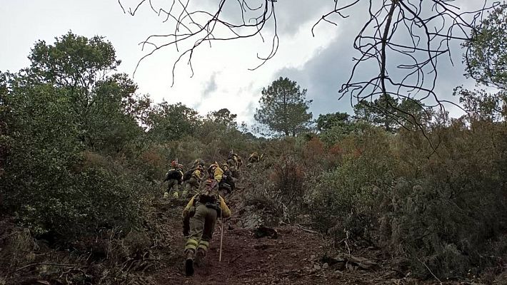 Incendio en Las Hurdes: el fuego se ha dado por estabilizado