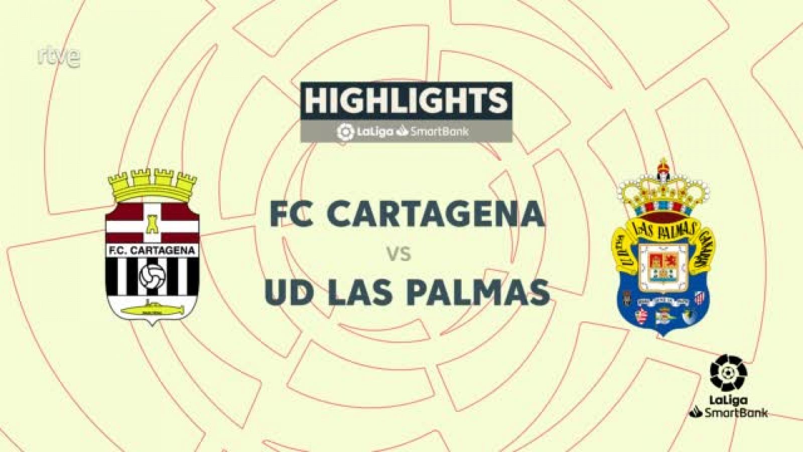 Cartagena - Las Palmas: resumen del partido de la 41ª jornada de Liga