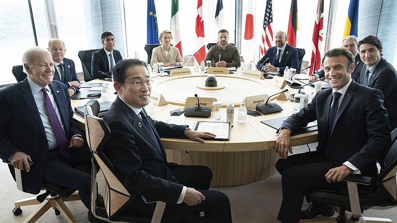 Zelenski se lleva de Hiroshima el apoyo militar del G7 "el tiempo que sea necesario"