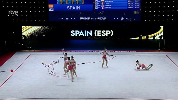 España gana la medalla de bronce en el Campeonato de Europa de rítmica      