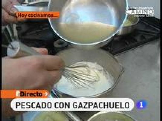 Pescado con Gazpachuelo