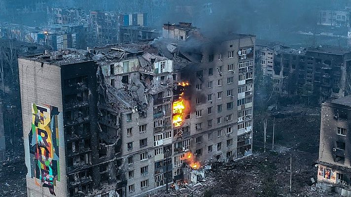 Telediario 1 - Las tropas rusas proclaman su victoria en Bajmut