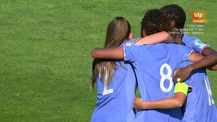 El golazo estratosférico de Francia, rival de España en la final del Europeo Sub-17