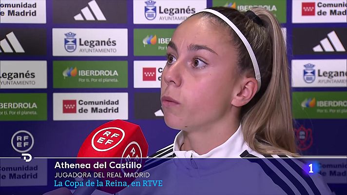 Telediario 2 - Athenea, jugadora del Real Madrid: "Quiero mandar mi apoyo a Vinicius, es la víctima"