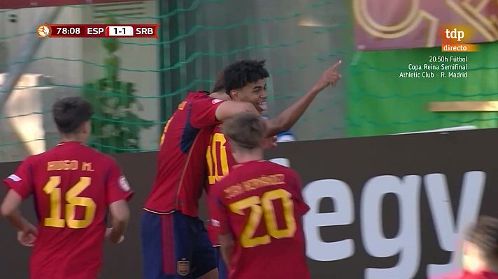  - La rosca imparable de Lamine Yamal, jugador del Barcelona, con la selección española Sub-17