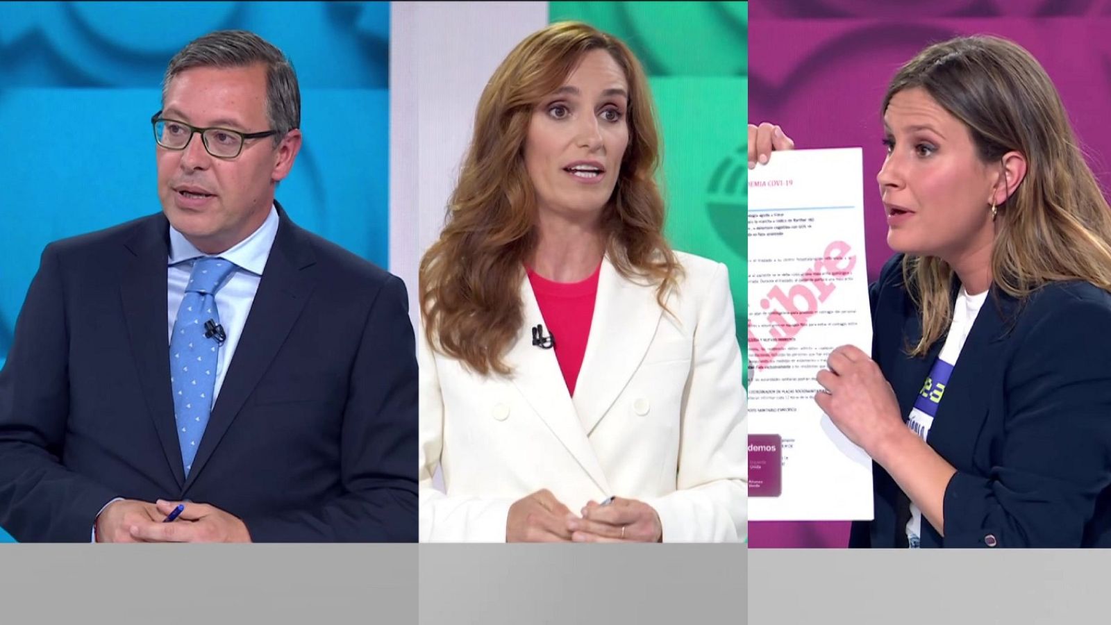 García y Jacinto acusan al PP de "abandonar" las residencias durante la pandemia y Serrano defiende la gestión de Ayuso