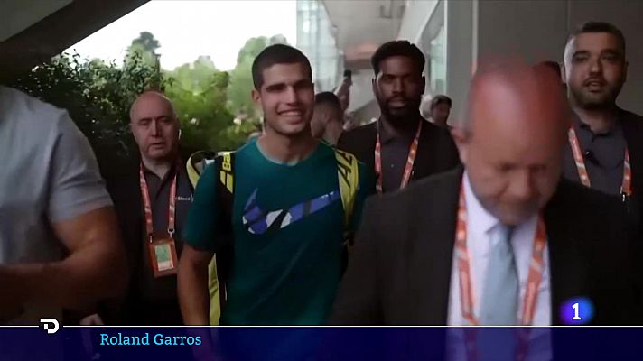 Carlos Alcaraz y Novak Djokovic, en la parte dura del cuadro de Roland Garros