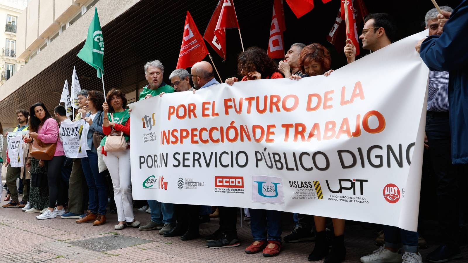 Los inspectores de Trabajo protestan | Ver
