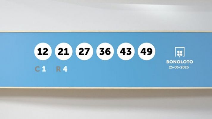 SELAE - Sorteo de la Lotería Bonoloto del 25/05/2023