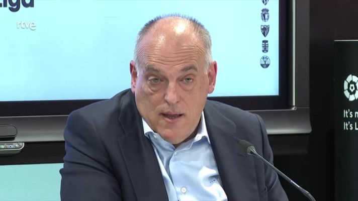 Telediario 2 - Javier Tebas: "Me equivoqué. No pretendía criticar a Vinicius"