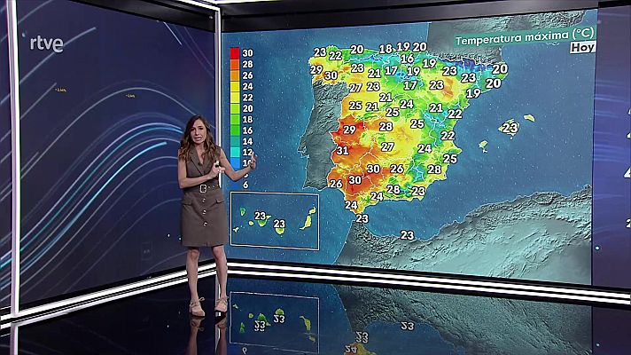 El tiempo - Intervalos de viento fuerte en la costa noroeste de Galicia