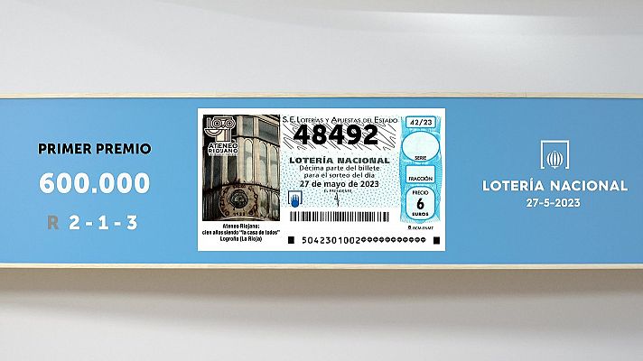 SELAE - Sorteo de la Lotería Nacional del 27/05/2023
