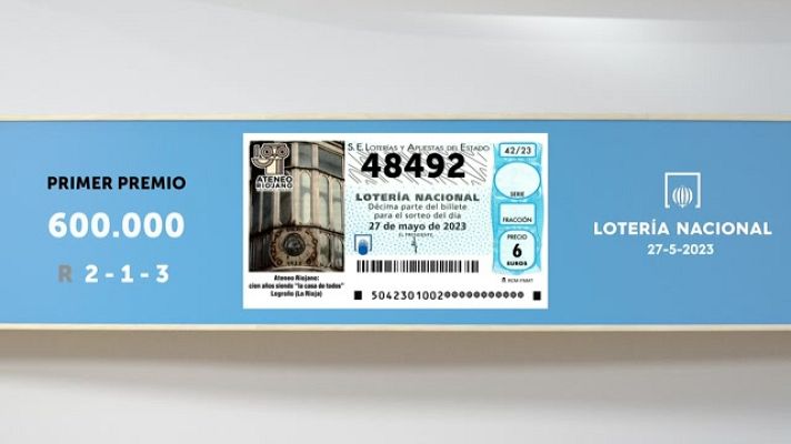 SELAE - Sorteo de la Lotería Nacional del 27/05/2023