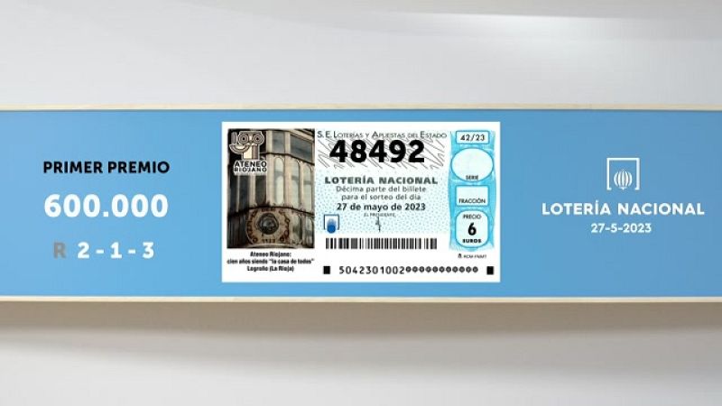 Sorteo de la Lotería Nacional del 27/05/2023 - Ver ahora 