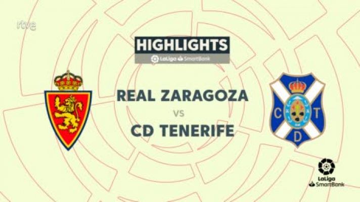 Zaragoza - Tenerife: resumen partido 42ª jornada Segunda