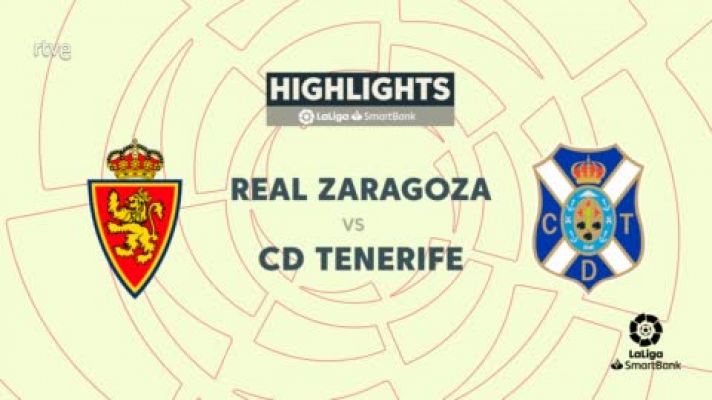 Resúmenes de LaLiga - Zaragoza - Tenerife: resumen partido 42ª jornada Segunda