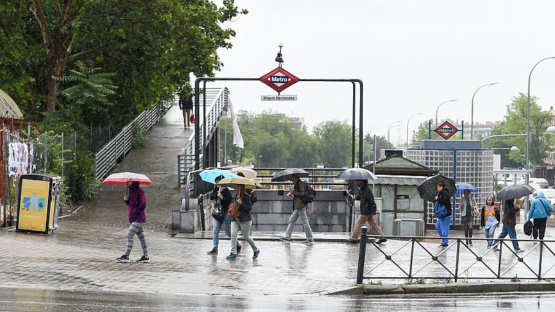 Chubascos y tormentas en el centro peninsular y Levante