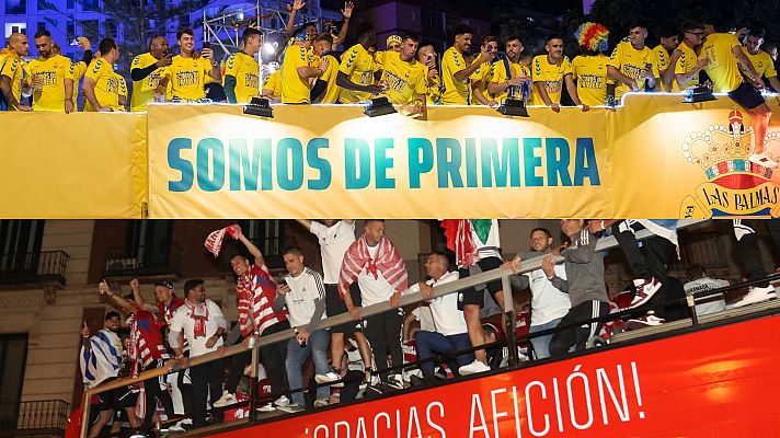 Granada y Las Palmas celebran el ascenso a Primera