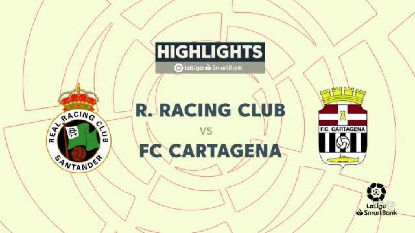 Racing - Cartagena: resumen del partido. 42ª jornada de Segunda