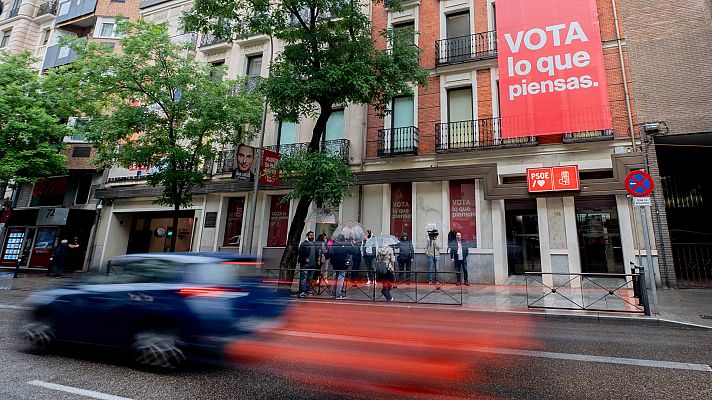 Telediario 2 - El PSOE pierde poder territorial tras las elecciones municipales y autonómicas