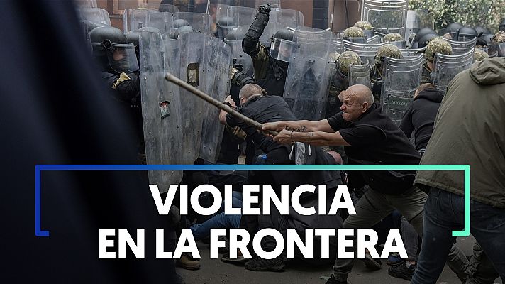 Modo Digital - Kosovo: Decenas de heridos por el enfrentamiento entre manifestantes servios y soldados de KFOR