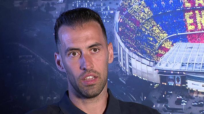 Telediario 1 - Sergio Busquets, a RTVE: "Quería marcharme de aquí sintiéndome importante en el campo"