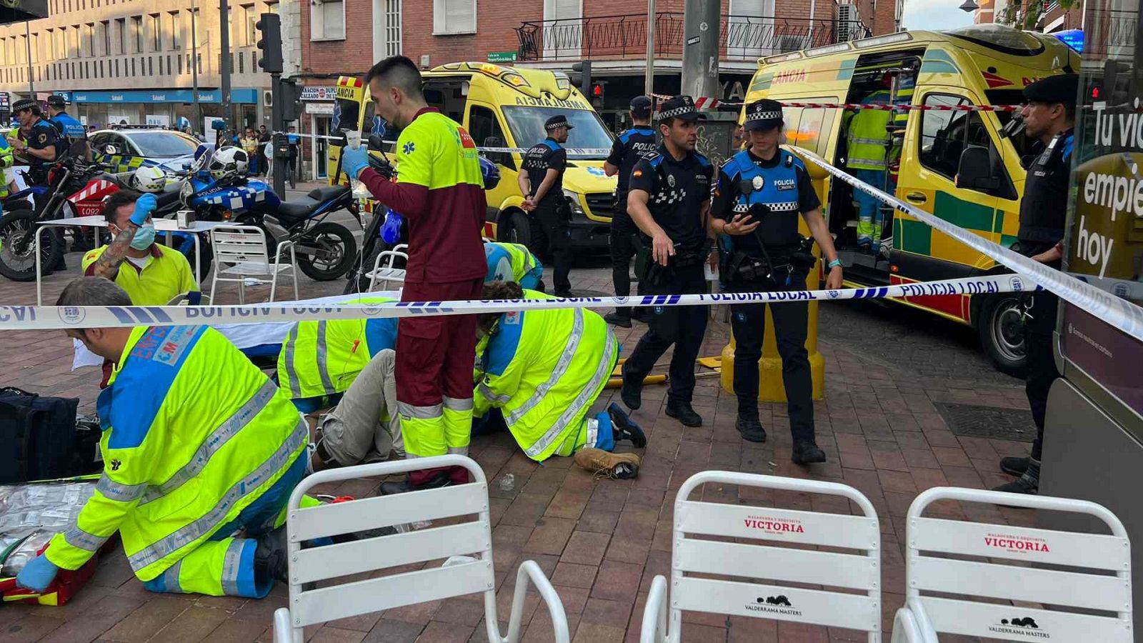 Un atropello múltiple de un quad deja siete heridos en Alcobendas