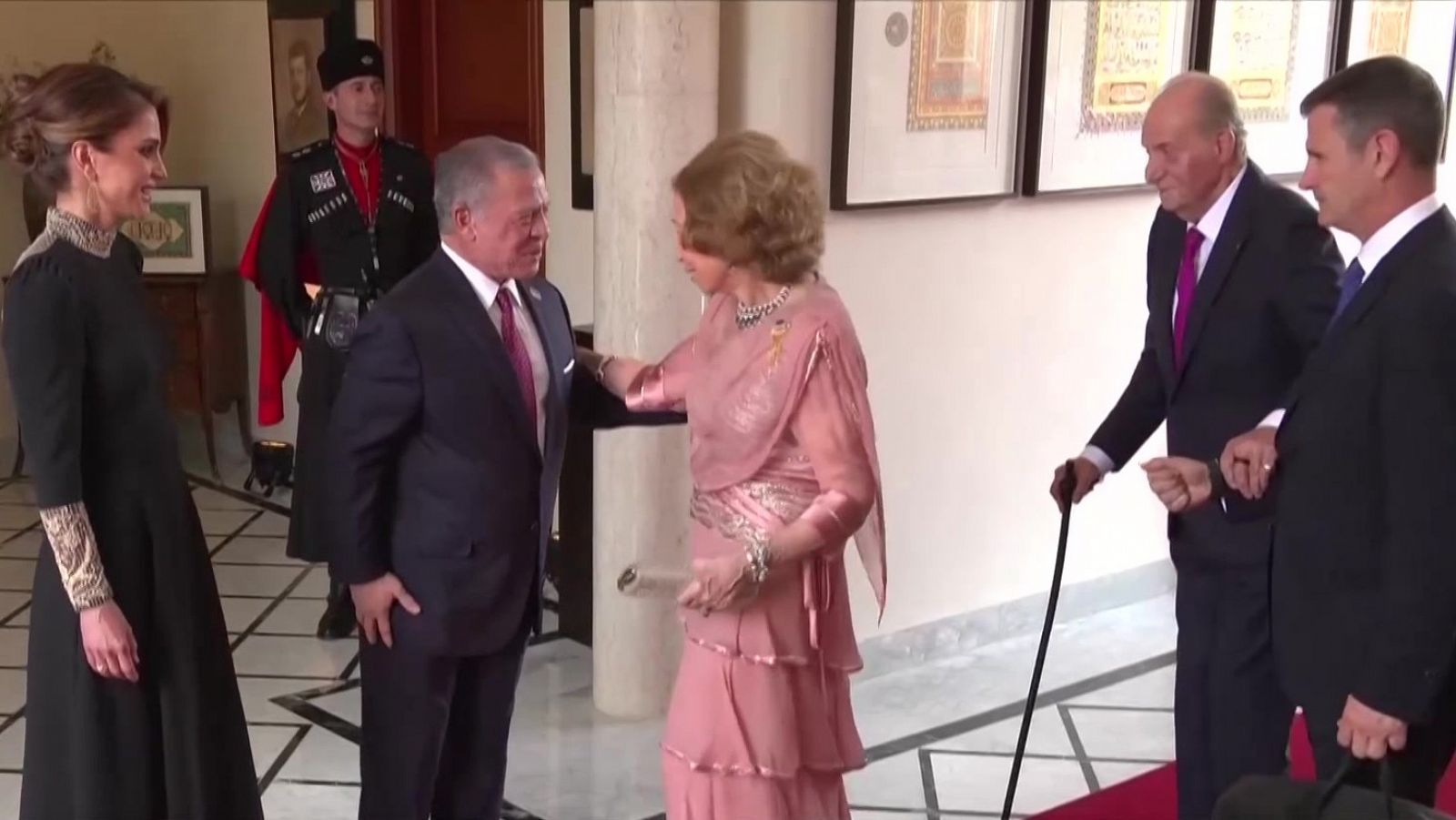 Los reyes eméritos acuden a la boda del príncipe heredero de Jordania