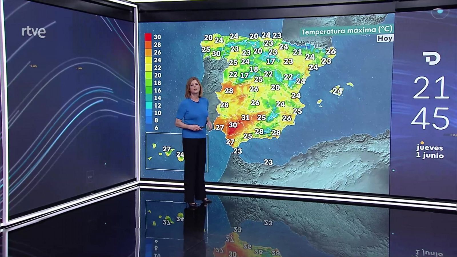 El tiempo: Probabilidad de chubascos y tormentas localmente fuertes en el interior de la mitad norte y tercio este peninsulares y en Baleares    | RTVE Play