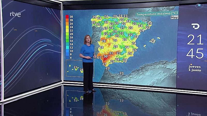 Predominio de los cielos nubosos y abundante nubosidad de evolución, con chubascos y tormentas que pueden ser localmente fuertes - ver ahora