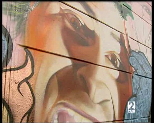 La 2 Noticias - Cientos de metros de grafiti