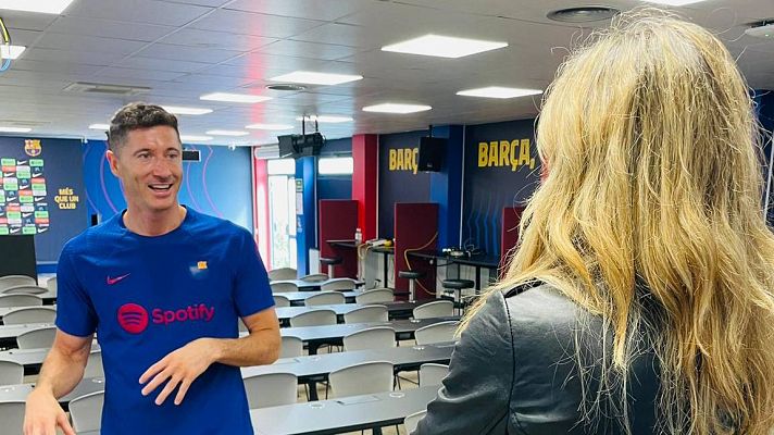 Telediario 1 - Lewandowski, en RTVE: "Las primeras temporadas suelen ser las más difíciles, pero para mí ha sido bastante fácil"