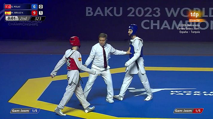 Hugo Arillo obtiene la primera medalla de plata de España en el Mundial de Taekwondo 2023