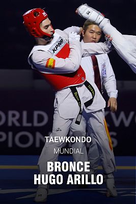 Hugo Arillo obtiene la primera medalla de plata de España en el Mundial de Taekwondo 2023