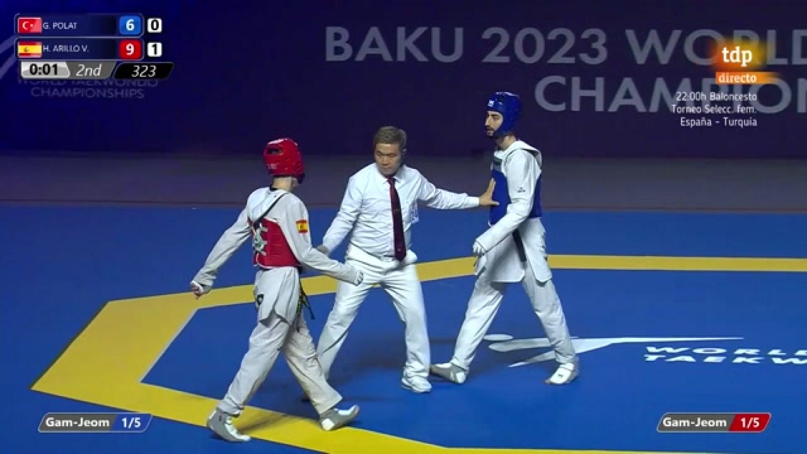 Hugo Arillo obtiene la primera medalla de plata de España en el Mundial de Taekwondo 2023