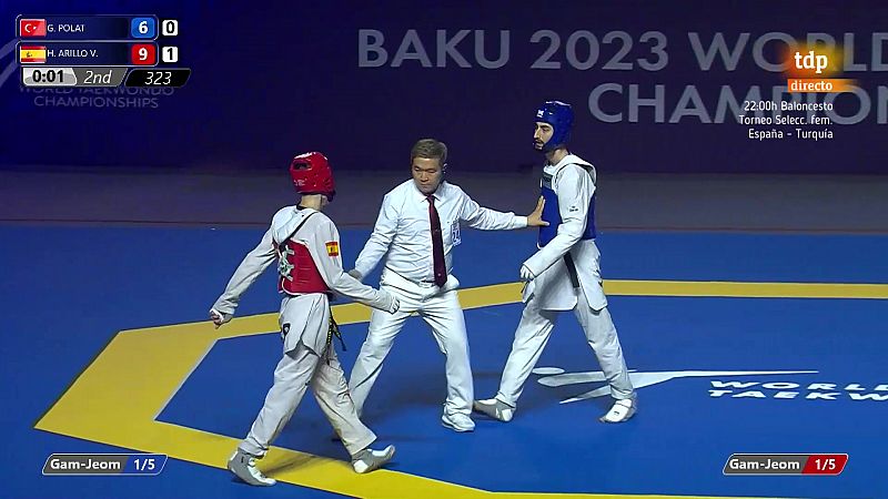 Hugo Arillo obtiene la primera medalla de plata de Espaa en el Mundial de Taekwondo 2023