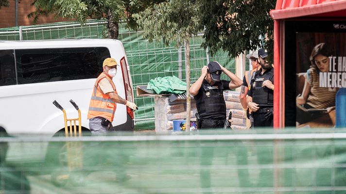 Telediario 2 - Macrodesalojo de un edificio ocupado desde 2013 en Alcobendas