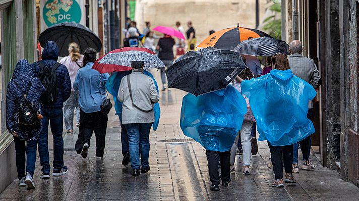 Precipitaciones en el interior de la Península y Baleares